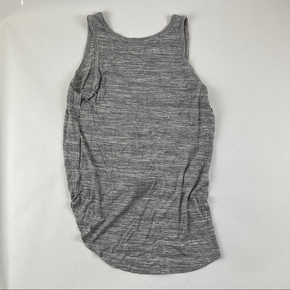 Loft Tank Top Womens Small Gray Space Print Tied Front - Picture 6 of 7